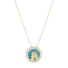 Atelier Petites Pierres Women's Gold / Rose Gold Porte Bonheur - Blue - Good Luck Pendant