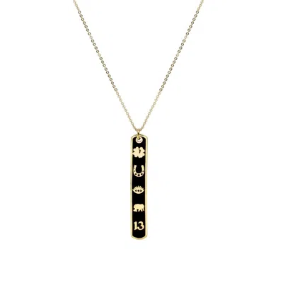 Atelier Petites Pierres Women's Gold / Rose Gold / Silver Luckyou - Black - Pendant Necklace