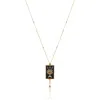 Atelier Petites Pierres Women's Gold / Rose Gold Tulua - Eye Pendant Necklace