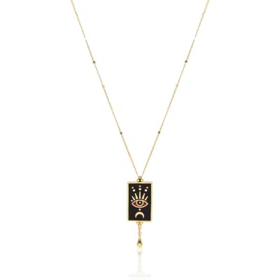 Atelier Petites Pierres Women's Gold / Rose Gold Tulua - Eye Pendant Necklace