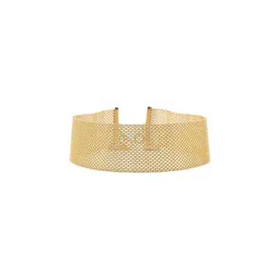 Atelier Petites Pierres Women's Gold / Rose Gold Wire Mesh - Choker Necklace