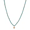 Atelier Petites Pierres Women's Green / Gold / Red Lucky Mala - Turquoise Mala Beads