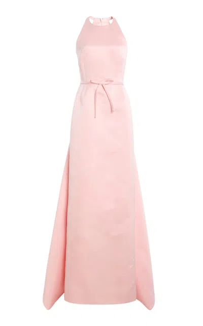 Atelier Prabal Gurung Caroline Double-faced Satin Gown In Pink