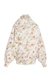 Atelier Prabal Gurung Floral Jacquard Jacket In Neutral