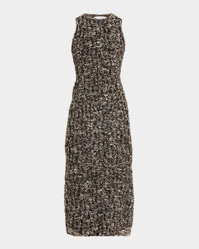 Atelier Prabal Gurung Paillette Boucle Sleeveless Tube Dress In Multi