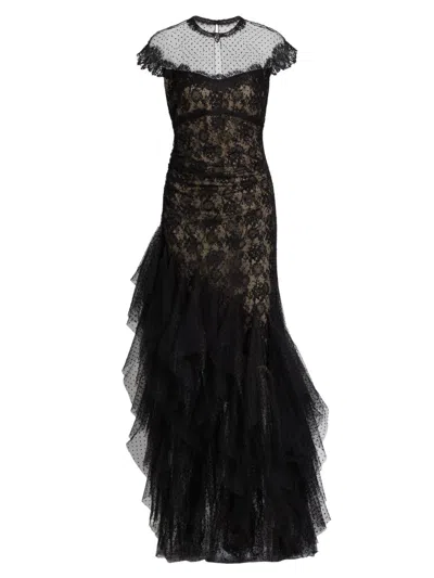 Atelier Prabal Gurung Women's Alyssa Lace Gown In Black