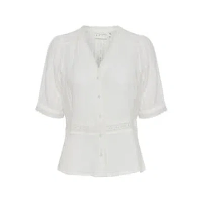 Atelier Rêve Camilo Shirt With Lace Trim In White