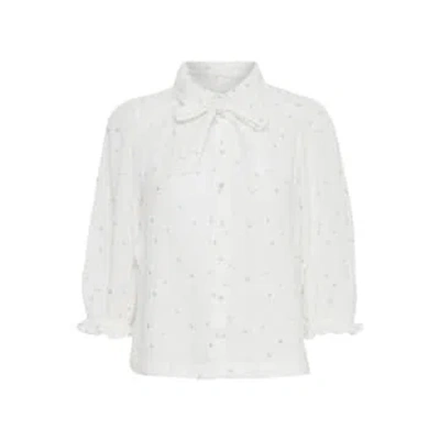Atelier Reve Camilo Shirt With Neck Tie In White