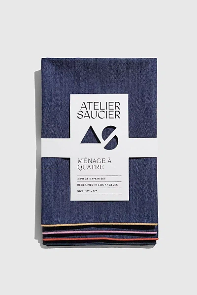 Atelier Saucier Denim Napkin Set