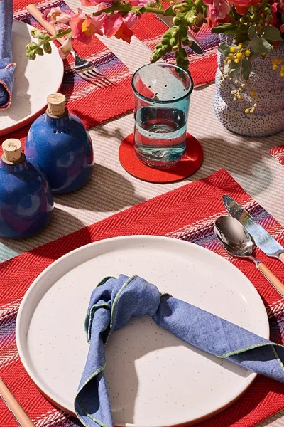 Atelier Saucier Double-sided Placemat In Red At Urban Outfitters