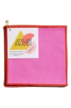 Atelier Saucier Lollipop 4-piece Twill Cocktail Napkin Set In Pink
