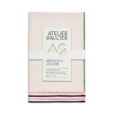 Atelier Saucier Macaw Burlap Napkins, Set Of 4