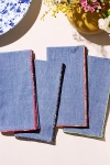 Atelier Saucier Napkin Set In Beach Ball: Chambray Linen At Urban Outfitters