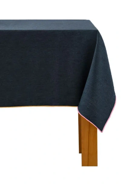 Atelier Saucier Rainbow Denim Small Tablecloth In Navy