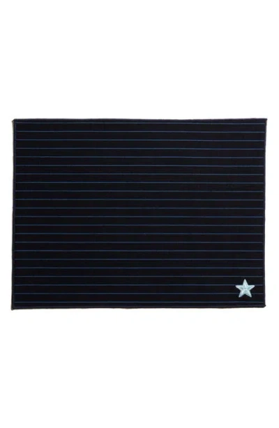 Atelier Saucier Yearbook Stripe Placemat In Blue
