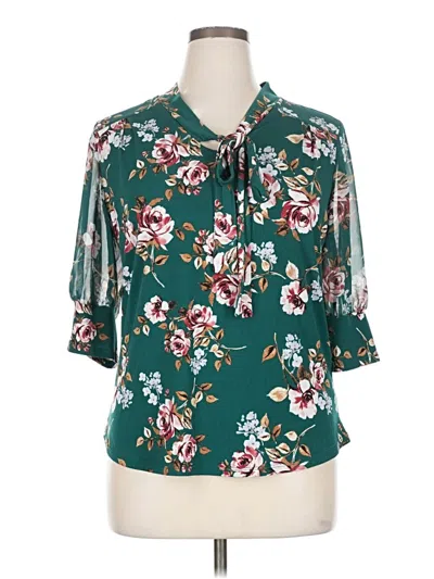 Pre-owned Atelier Short Sleeve Blouse In Blue