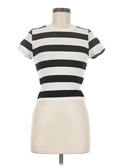 Pre-owned Atelier Short Sleeve Top Ivory Boatneck Tops