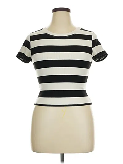 Pre-owned Atelier Short Sleeve Turtleneck In Ivory