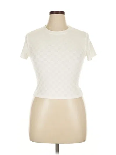 Pre-owned Atelier Short Sleeve Turtleneck In White