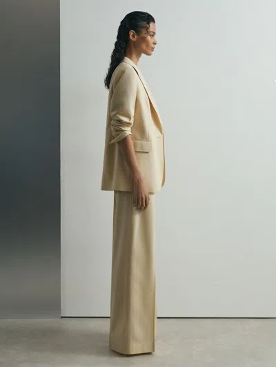 Atelier Silk-wool Wide-leg Suit Trousers In White