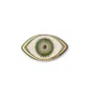 Atelier Simi Green / Gold Handmade Gold Decorated Ceramic Evil Eye