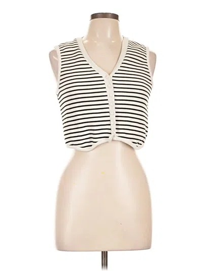 Pre-owned Atelier Sleeveless Blouse In Ivory