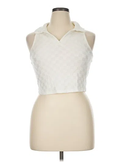 Pre-owned Atelier Sleeveless Blouse In Ivory