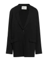 Atelier Soven Woman Overcoat & Trench Coat Black Size 8 Viscose, Pbt - Polybutylene Terephthalate In Black