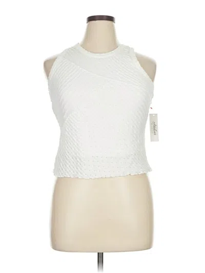 Pre-owned Atelier Tank Top White Halter Neckline Tops