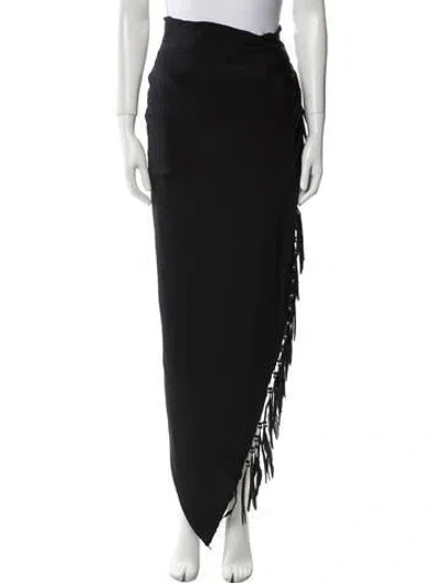 Pre-owned Atelier Versace Vintage Long Skirt In Black