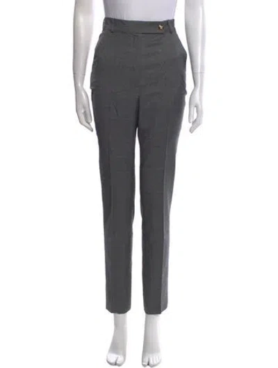 Pre-owned Atelier Versace Vintage Straight Leg Pants In Gray