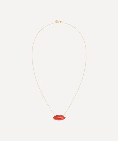 Atelier Vm 18ct Gold Bocca Lolita Pendant Necklace
