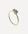 Atelier Vm 18ct Gold Principesca Diamond And Aquamarine Ring