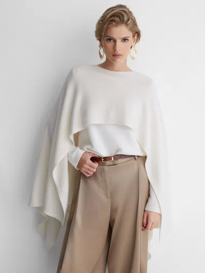 Atelier Wool-cashmere Cape Knit Jumper In Animal Print