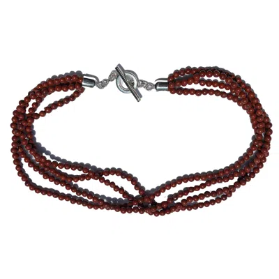 Atelier Zelmira Women's Red / Silver Pacha Necklace