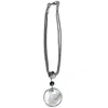 Atelier Zelmira Women's Silver / White / Green Illari Necklace