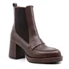 ATELIERS DALTON HEELED BOOT IN BROWN