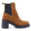 Ateliers Skylar Ankle Boot In Tan Suede In Brown