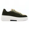 Ateliers Viola Sneakers In Olive In Black