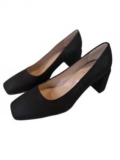Ateliers Women's Chiara Leather Pump In Black Suede