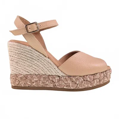 Ateliers Women's Nina Espadrille Wedges In Tan In Pink