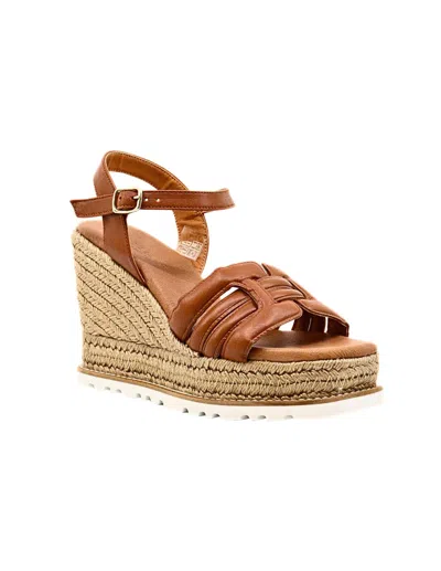 Ateliers Women's Padma Wedge Sandal In Tan In Multi