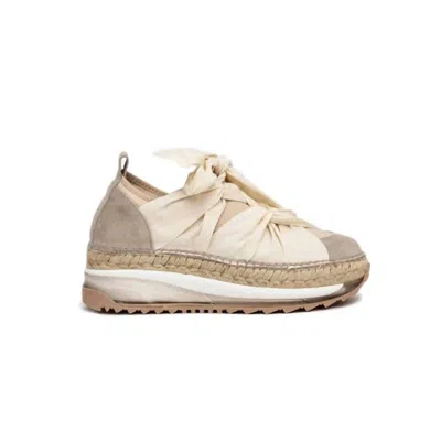 Ateliers Women's Sneaker Espadrille In Morrissey Cream In Black
