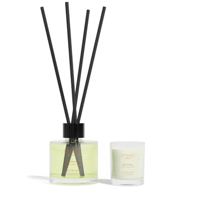 Atenai London Neutrals  Sanctuary Candle & Reed Diffuser Gift Set