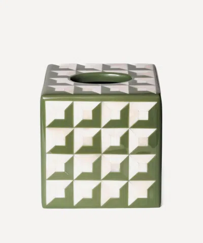 Aterio Home Resin Tissue Box In Green