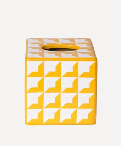 Aterio Home Resin Tissue Box In Yellow