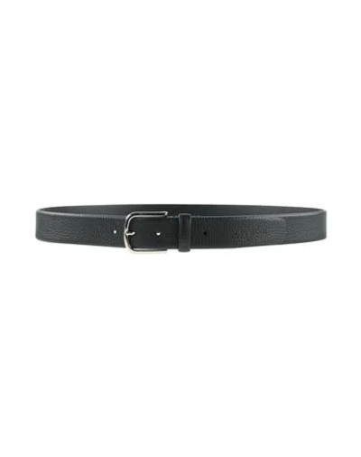 A.testoni A. Testoni Man Belt Black Size 39.5 Calfskin