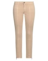A.testoni Testoni Woman Jeans Sand Size 10 Cotton, Elastane In Beige