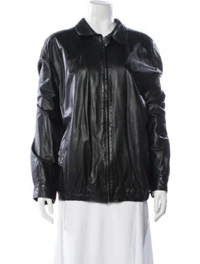 Pre-owned A.testoni Biker Jacket In Black