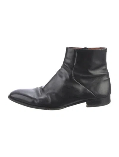 Pre-owned A.testoni Leather Boots In Black